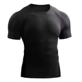 Fitness Clothes Men'S Outdoor Sports Quick Drying Short Sleeved T-Shirt Training Pro Running Stretch Tight Fitting Clothes Yoga