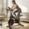 Exercise Bike Indoor Cycling Bike with 300Lbs Big Seat Cushion for Home Cardio Leg Workout