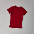 Nude-Sensing Solid Color Yoga Clothes for Short-Sleeved Women'S Quick-Drying Elastic Tight T-Shirt Fitness Clothes Top Clothing